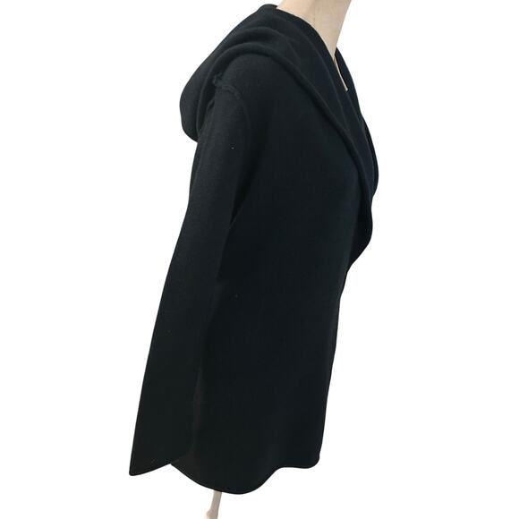 Vince NWT Blue Hooded Yak / Wool  Open Cardigan Sweater Womens Size Small - Picture 4 of 8